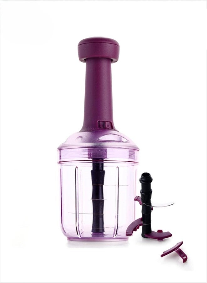 رويال مفرمة رويال ماستر اليدوية سعة 1000 مل - مفرمة فواكه وخضراوات للمطبخ مزودة بـ 4 شفرات من الفولاذ المقاوم للصدأ، سهلة الاستخدام، جودة ممتازة - Image 1